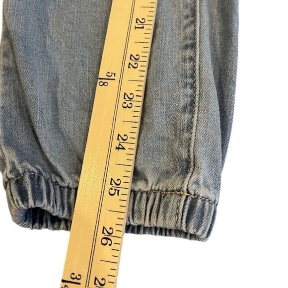 Paige Pleated Mayslie Double Button Jogger Elastic Ankles Zip Closure Size 27 - Picture 14 of 15